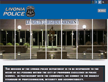 Tablet Screenshot of livoniapd.com